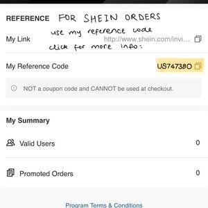 hi guys!! for shein orders